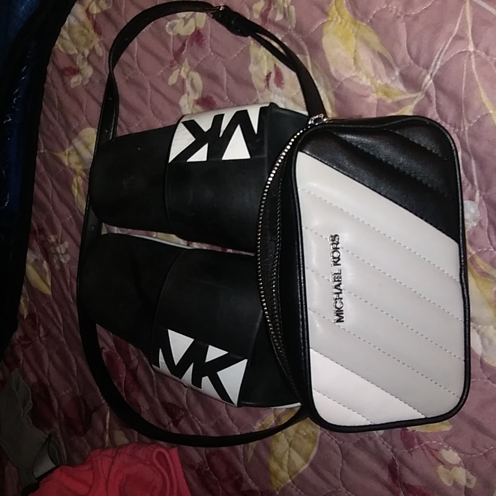 Michael kors waist bag and matching sandals